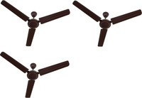 USHA Aerostyle 1200 mm 3 Blade Ceiling Fan(Rich Brown, Pack of 3)