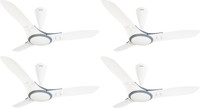 USHA Ex9 1200 mm 3 Blade Ceiling Fan(Sea Salt Grey, Pack of 4)