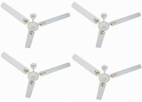 USHA Aerostyle DLX 1200 mm 3 Blade Ceiling Fan(Rich White, Pack of 4)