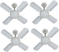 USHA Striker 600 mm 4 Blade Ceiling Fan(White, Pack of 4)