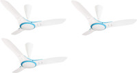USHA Ex9 1200 mm 3 Blade Ceiling Fan(Sea Salt Blue, Pack of 3)