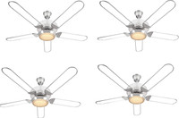 USHA Aerolux Cassian 1320 mm 5 Blade Ceiling Fan(Transparent, Pack of 4)