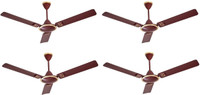 USHA Nabila 1200 mm 4 Blade Ceiling Fan(Rich Brown, Pack of 4)