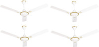 USHA Nabila 1200 mm 4 Blade Ceiling Fan(Rich White, Pack of 4)