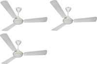 USHA STRIKER MILLENNIUM 1200 mm 3 Blade Ceiling Fan(PEARL White, Pack of 3)