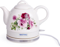 GeorgiaUsa GH ECK 110 RD Electric Kettle(1.2 L, Red, Pink, Cream)