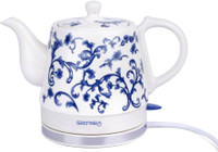 GeorgiaUsa GH ECK 110 BL Electric Kettle(1.2 L, White, Blue)