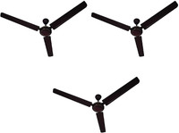 USHA Swift 1400 1400 mm 3 Blade Ceiling Fan(Brown, Pack of 3)