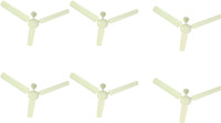USHA Swift 1200 mm 3 Blade Ceiling Fan(Rich Ivory, Pack of 6)