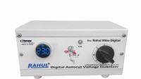 rahul 006a Digital 300 VA 140-280 Volt 1 CRT TV/Music System + DVD/DTH Autocut Voltage Stabilizer Digital Autocut Stabilizer(White)