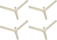 USHA st0 1400 mm 3 Blade Ceiling Fan(white, Pack of 4)