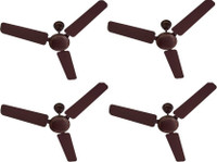 USHA st0 1050 mm 3 Blade Ceiling Fan(Brown, Pack of 4)