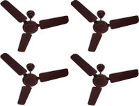 USHA st0 900 mm 3 Blade Ceiling Fan(Brown, Pack of 4)