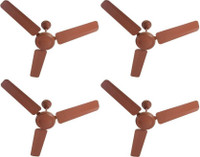 USHA st0 1050 mm 3 Blade Ceiling Fan(Brown, Pack of 4)