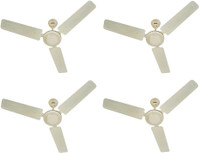 USHA Swift 1050 mm 3 Blade Ceiling Fan(White, Pack of 4)