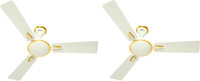 USHA st0 1200 mm 3 Blade Ceiling Fan(Ivory, Pack of 2)