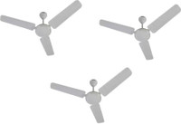 USHA st0 1050 mm 3 Blade Ceiling Fan(White, Pack of 3)