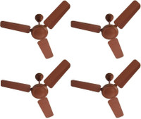USHA st0 900 mm 3 Blade Ceiling Fan(Brown, Pack of 4)