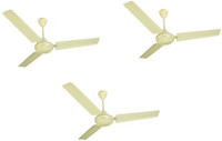 USHA Sonata 1200 mm 3 Blade Ceiling Fan(Ivory, Pack of 3)