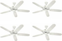 USHA st0 1300 mm 5 Blade Ceiling Fan(White, Pack of 4)