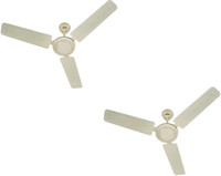 USHA st0 1050 mm 3 Blade Ceiling Fan(White, Pack of 2)
