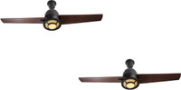 USHA AEOLUS 1200 mm 2 Blade Ceiling Fan(Black, Pack of 2)