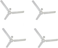 USHA st0 1400 mm 3 Blade Ceiling Fan(White, Pack of 4)