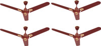 USHA st0 1200 mm 3 Blade Ceiling Fan(Brown, Pack of 4)