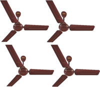 LUMINOUS Josh 1200 mm 3 Blade Ceiling Fan(brown, Pack of 4)