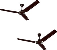 BAJAJ Edge Ceiling Fan 1200 mm Brown pack of 2 1200 mm 3 Blade Ceiling Fan(Brown, Pack of 2)