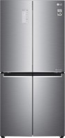 LG 594 L Frost Free Side by Side Refrigerator  with Four Door(Platinum silver 3, GC-B22FTLPL)