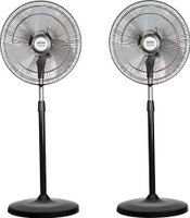USHA TURBO 180 PF 450 mm 3 Blade Pedestal Fan(Silver, Pack of 2)