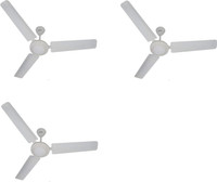 USHA 1200 MM SWIFT W/O REG 1200 mm 3 Blade Ceiling Fan(White, Pack of 3)