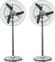 USHA DOMINAIRE, pack of 2 450 mm 3 Blade Pedestal Fan(Grey, Pack of 2)