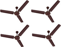 USHA 1200mm Swift  1200 mm 3 Blade Ceiling Fan(Rich Brown, Pack of 4)