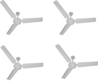 USHA 1200 MM SWIFT CF 1200 mm 3 Blade Ceiling Fan(White, Pack of 4)