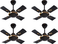 USHA Striker platinum 600mm 600 mm 3 Blade Ceiling Fan(Brown, Pack of 4)