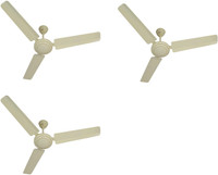 USHA 1200MM SWIFT IVORY CF 1200 mm 3 Blade Ceiling Fan(Ivory, Pack of 3)