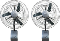 USHA DOMINAIRE, 600mm, pack of 2 600 mm 3 Blade Wall Fan(Grey, Pack of 2)