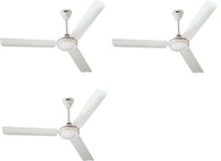 USHA STRIKER PLUS STAR cf 1200 mm 3 Blade Ceiling Fan(White, Pack of 3)