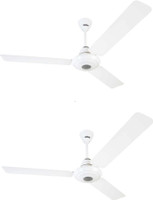 USHA Energia 32 rich white 1200 mm 3 Blade Ceiling Fan(Rich White, Pack of 2)