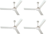 USHA cf STRIKER PLUS STAR 1200 mm 3 Blade Ceiling Fan(White, Pack of 4)
