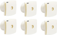 USHA Crisp Air Premia, 150mm 150 mm 5 Blade Exhaust Fan(Ivory, Pack of 6)