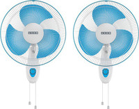 USHA HELIX MEGA, pack of 2 400 mm 3 Blade Wall Fan(Blue, Pack of 2)