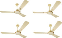 USHA 1400mm Striker Platinum. 1400 mm 3 Blade Ceiling Fan(Pearl Ivory, Pack of 4)