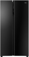 View Haier 570 L Frost Free Side by Side (A++) Refrigerator(Black Glass, HRF-622KG) Price Online(Haier)