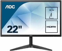 AOC 21 inch Full HD Monitor (21.5 inch Full HD LED Backlit IPS Panel Monitor (22B1HS) (HDMI, VGA))(Response Time: 5 ms)