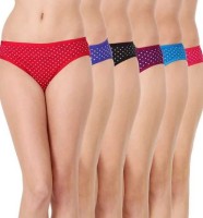 Honze Women Hipster Multicolor Panty(Pack of 6)