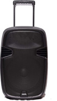 Takara Karaoke Speaker T-7115 Portable 15 Inch Trolley Speaker Multimedia Bluetooth Speaker, with Audio Recording, Rechargeable Battery, USB,TF, PA System with 2 UHF Wireless Mic Outdoor Party Speaker. T-7115 Indoor, Outdoor PA System(120 W)