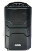 Takara T-6112 Karaoke Speaker Trolley 12Inch Woofer Portable multi-media Bluetooth Audio Recording, USB, SD, TF, AUX, With 2 Wireless Mic, Remort Control, FM T-6112 Indoor, Outdoor PA System(120 W)